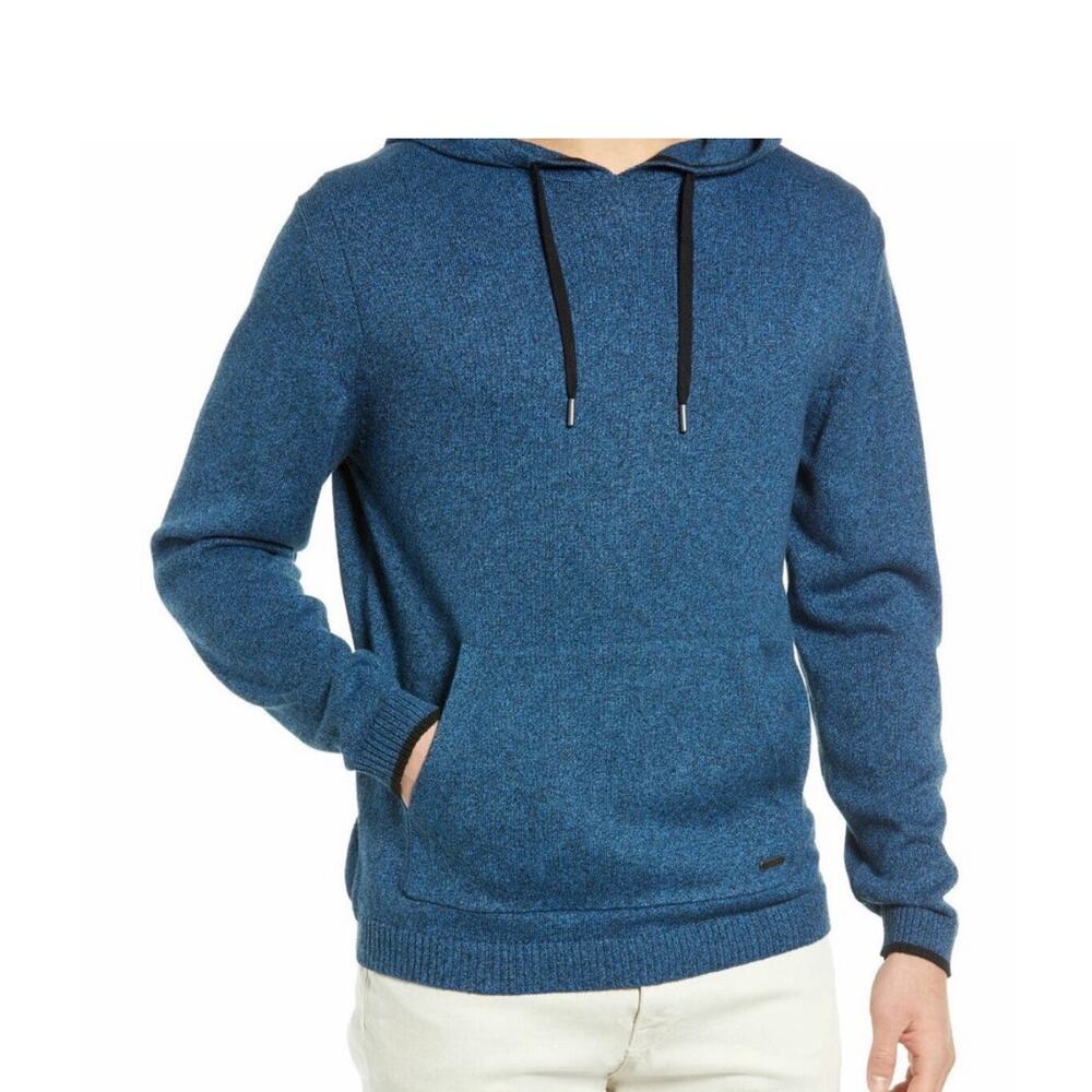 Rodd & Gunn Blue Cotton Knit Hoodie Sweater Pullover Mens 3XL Casual Comfort Fit